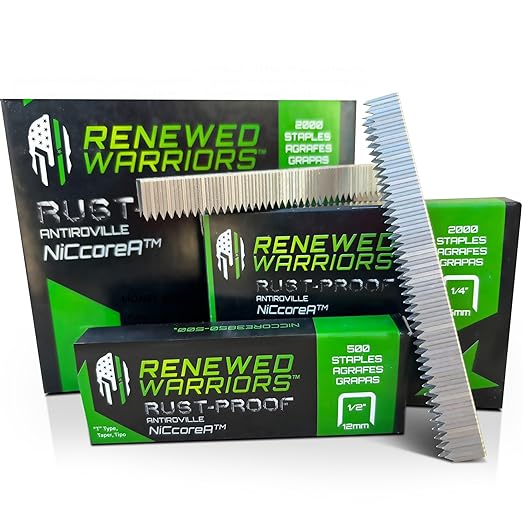 NiCcoreA Rustproof Staples T50 Outperforms Stainless Steel Staples Marine 1/2; by RenewedWarriors