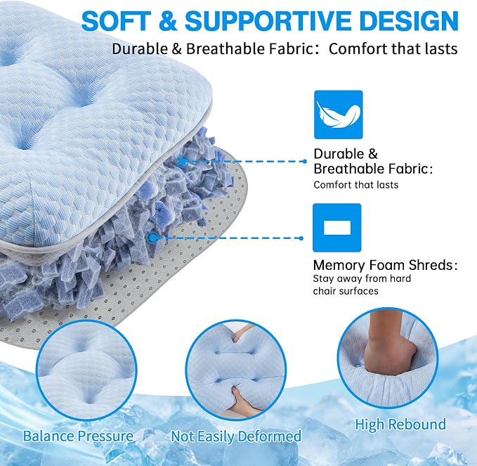 BETU Cooling Chair Cushions Set of 6, 3.5” Thick Seat Cushions, Breathable - Image 5