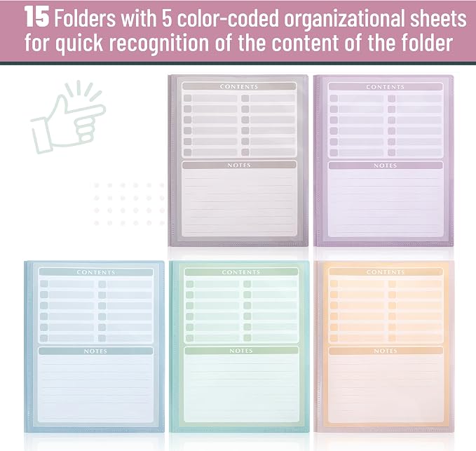 Mr. Pen- Plastic Folders with Pockets and Prongs, 15 Pack, Letter Size | - Image 6