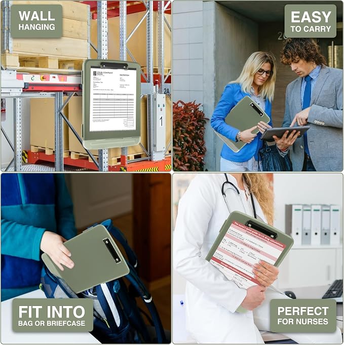 Sooez Clipboard with Storage, High Capacity Nursing Clipboard with Pen Holder - Image 7