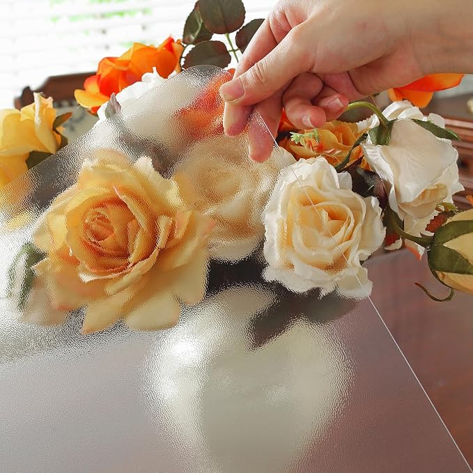OstepDecor 16 x 36 Inch Frosted Table Cover Protector, 2mm Thick Clear Plastic - Image 8