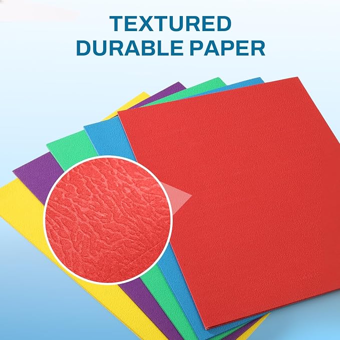 SUNEE Two Pocket Folders, 100 Pack File Folders - Image 3