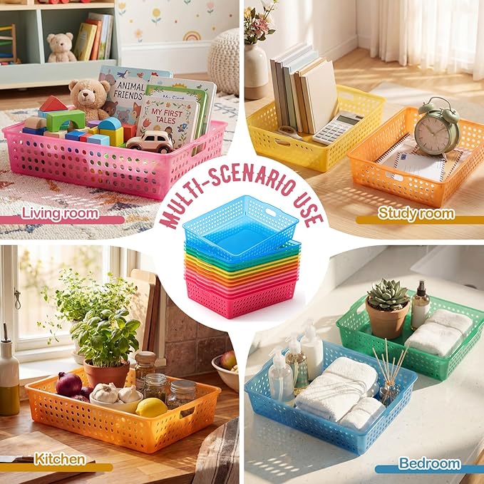 Geetery 6 Pack Classroom Storage Baskets - Image 5