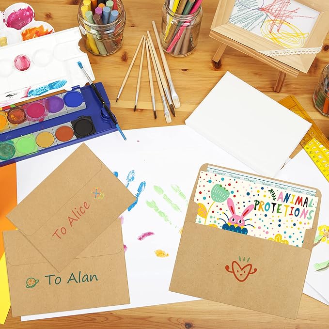 Eupako 5x7 Envelopes Self Seal 100 Pack, Kraft Paper Envelope - Image 5