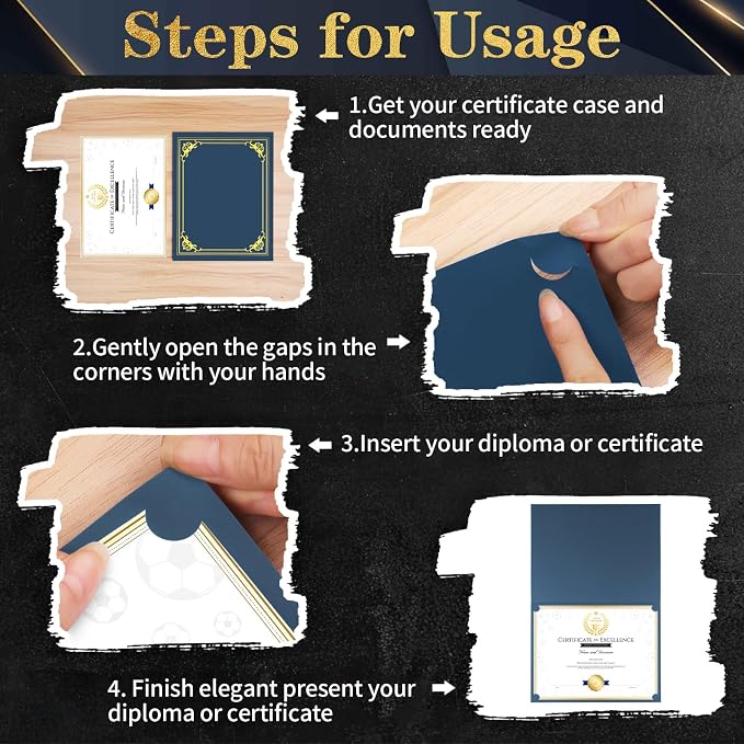 80 Packs Certificate Holders, Diploma Holders, Certificate Folders - Image 5