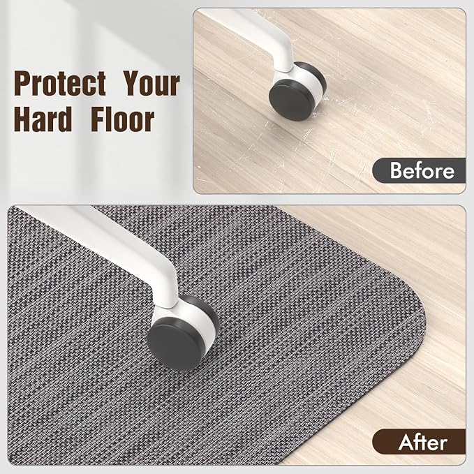 Blvornl Office Chair Mat for Hardwood Floor, Large Anti-Slip Hard Floor - Image 6