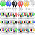 Laumoi 90 Packs Retractable ID Badge Holder Name ID Badge Reel Clips Keychain by Unknown
