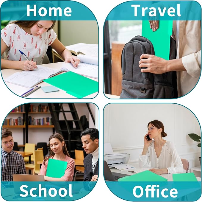 100 Packs Colored File Folders, Light Green File Folders, Two Tone Color File - Image 3