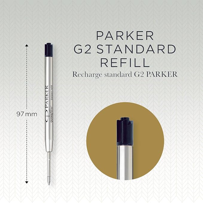 Parker Quinkflow Ballpoint Pen Ink Refill, Medium Tip - Image 3