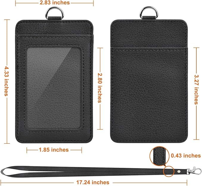 PU Leather ID Badge Holder, Life-Mate ID Badge Holder - Image 5