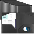 Henoyso 36 Pack Black Plastic Folders by Henoyso