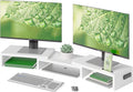 BONTEC Dual Monitor Stand Riser, Adjustable Length & Swivel Angle, Ergonomic by BONTEC