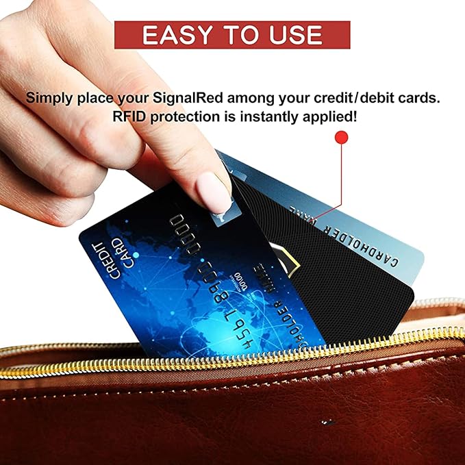 SaiTech IT 8 Pack RFID Blocking Card, One Card Protects Entire Wallet Purse - Image 7