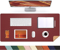 AFIING Cork Desk Mat, 31.5" x 17", Leather Desk pad | Dual-Sided Cork & PU by AFIING