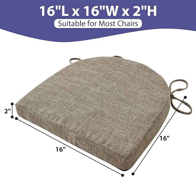 IPYNBAP Chair Cushions for Dining Chairs, Kitchen Chair Cushions, Non Slip - Image 2