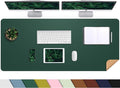 AFIING Leather Desk Pad Protector, Large Desk Mat by AFIING
