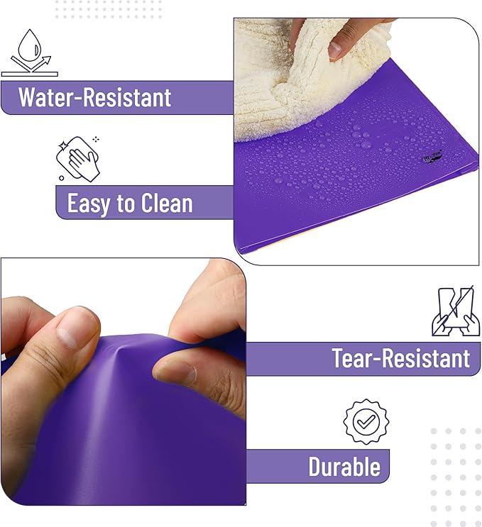 Mr. Pen- Plastic Folders with Pockets and Prongs, 24 Pack, Letter Size | Purple - Image 4