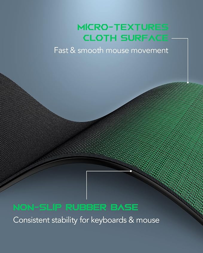 Black Shark Gaming Mouse Pad Desk Mat Thick Extended Mousepad Non-Slip - Image 2
