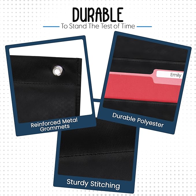 Essex Wares - 7 Pocket File Pocket Chart, Tall - Versatile Wall Hanging File - Image 4