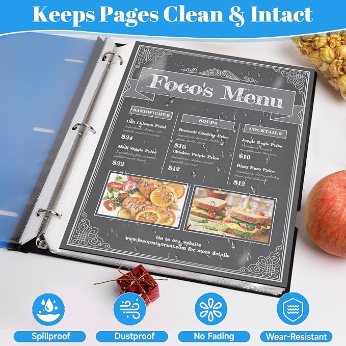 100 Pack Sheet Protectors for 3 Ring Binder - Image 5