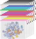 Smarpau B4 Mesh Zipper Pouch, 24 Pack 12 Colors 15" x 11" Zipper Pouches by Smarpau