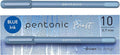 Pentonic Ballpoint Pens, Frosted Pale Blue Barrel by PENTONIC