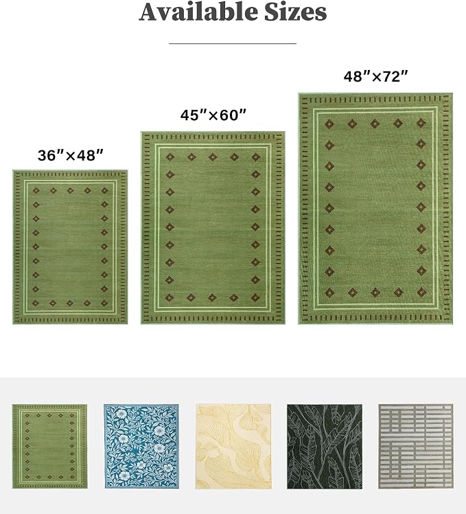 chakme Office Chair Mat for Hardwood Floor, Machine Wash, (Southwestern Sage - Image 2