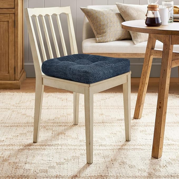 downluxe Chair Cushions for Dining Chairs 2 Pack, Tufted Indoor Chair Pads - Image 7