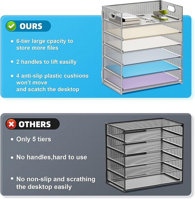 Marbrasse 2 Pack Desk Organizer - Image 2