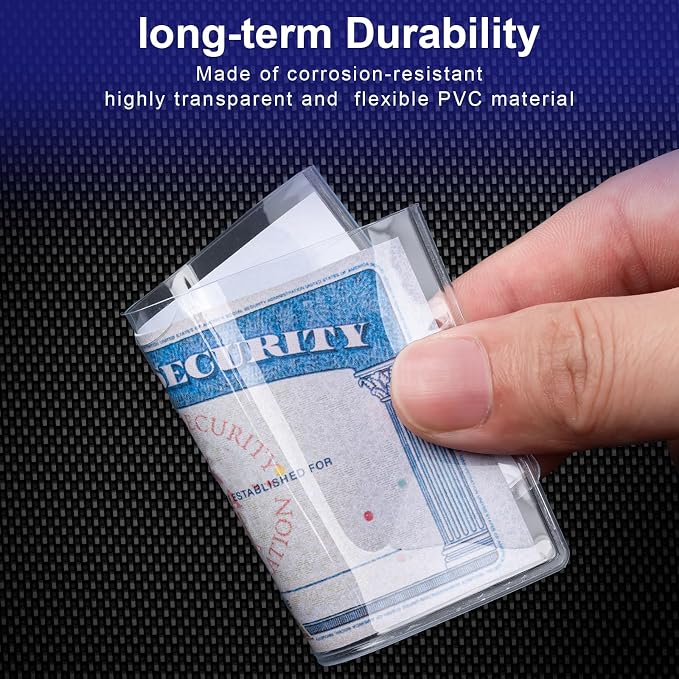 10 Pack Social Security Card Protector Medicare New Credit Card Holder - Image 4