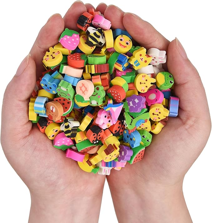 300PCS Mini Cute Pencil Erasers by QDXATIVP