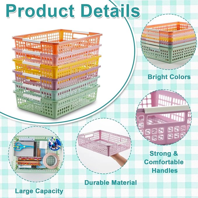 gisgfim 12 Pack Plastic Turn in Paper Trays - Image 3