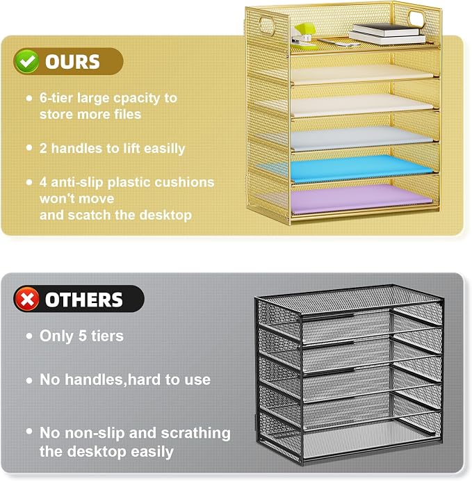 Marbrasse 2 Pack Desk Organizer - Image 2