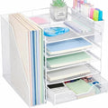 Desk Organizers and Accessories, 5-Tier Paper Letter Tray Organizer by Illuminatinglifewiththewarmthandloveoflight