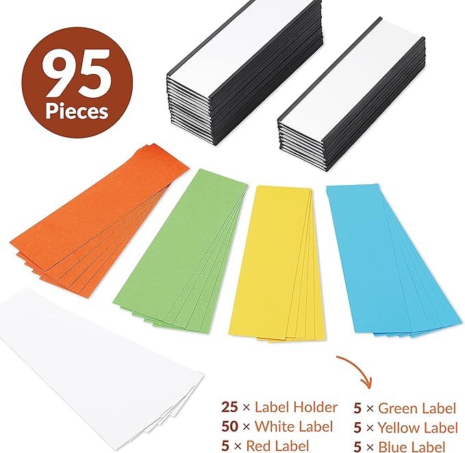 25 Pack C Channel Magnetic Label Holders 5x1.5 - Image 4