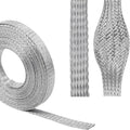 Tinned Copper Braid Wire Shielding Ground Strap Metal Cable Sleeve Expandable by BuyUneed