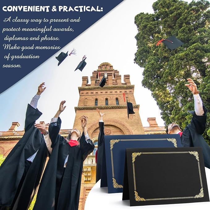 Fainne 80 Pieces Certificate Holders Diploma Holders Document Holder - Image 7