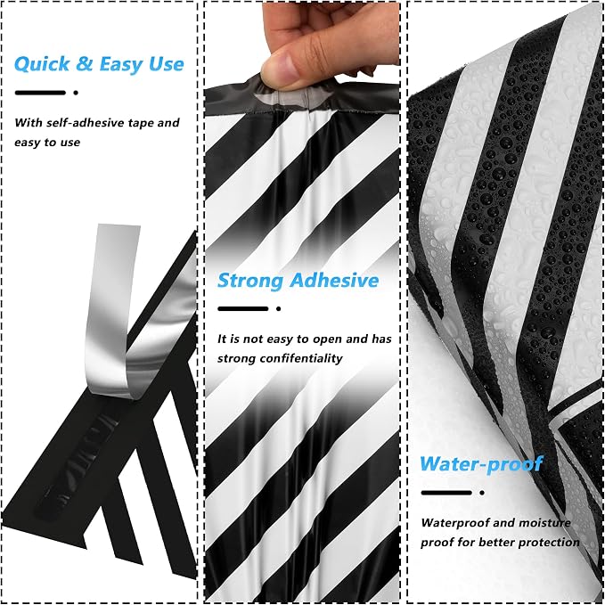 Thank You Poly Mailer 10x13 Inch 100 Pcs, Waterproof and Tear-Resistant - Image 3
