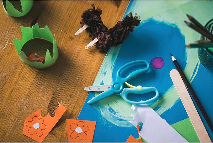 Fiskars Kids Scissors, Toddler Safety Scissors, Spring-Action Training Lever & - Image 11