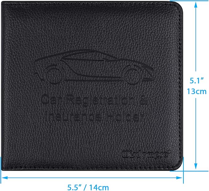 Wisdompro Car Registration and Insurance Card Holder 2 Pack PU Leather Vehicle - Image 6