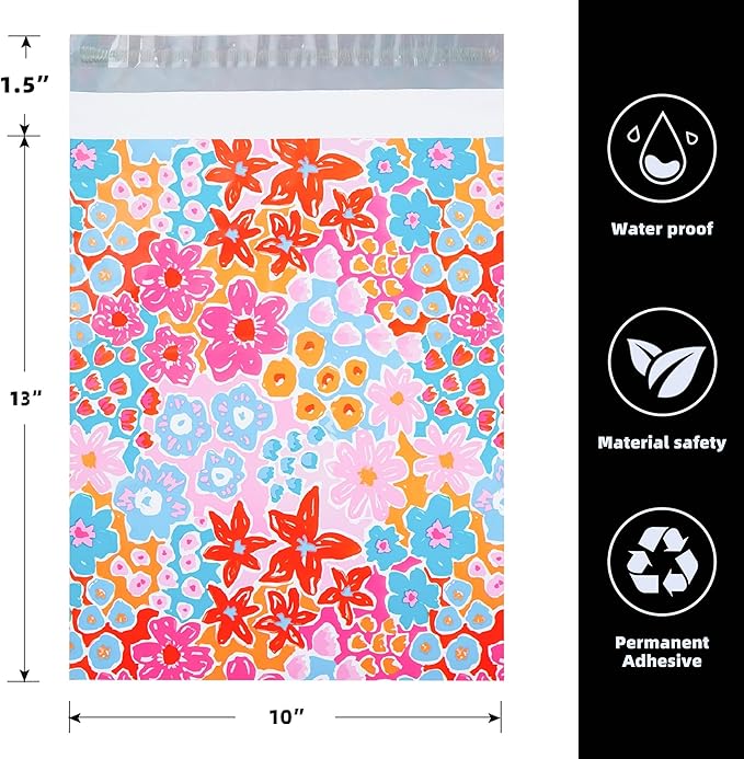 POLYSELLS 10pcs 10x13 Inches Poly Mailers Waterproof & Tear Resistant Mailing - Image 2