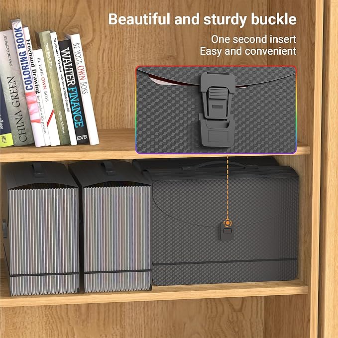 Expanding File Folders, Accordion File Organizer, 25 Pockets Expandable File - Image 7