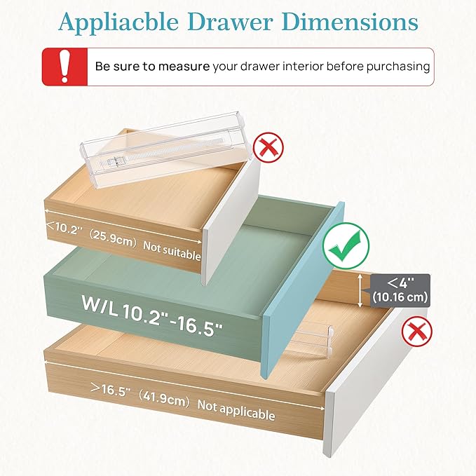 Vtopmart 12 Pack Drawer Dividers - Image 2