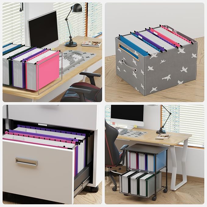 Ansook Legal Size Hanging File Folders, Expandable 3 Inch Legal Szie File - Image 4
