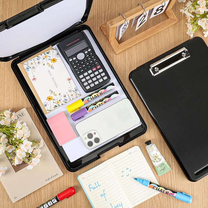 7 Pack Clipboard with Storage, High Capacity Storage Clipboard 8.5 x 11 with - Image 3
