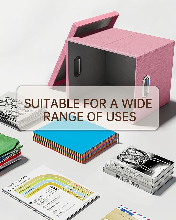 Oterri 2 Pack File Storage Organizer, Filing Box, Portable File Box - Image 5