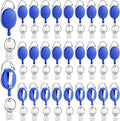Laumoi 150 Pcs Retractable ID Badge Holder Name ID Badge Reel Clips Keychain by Unknown