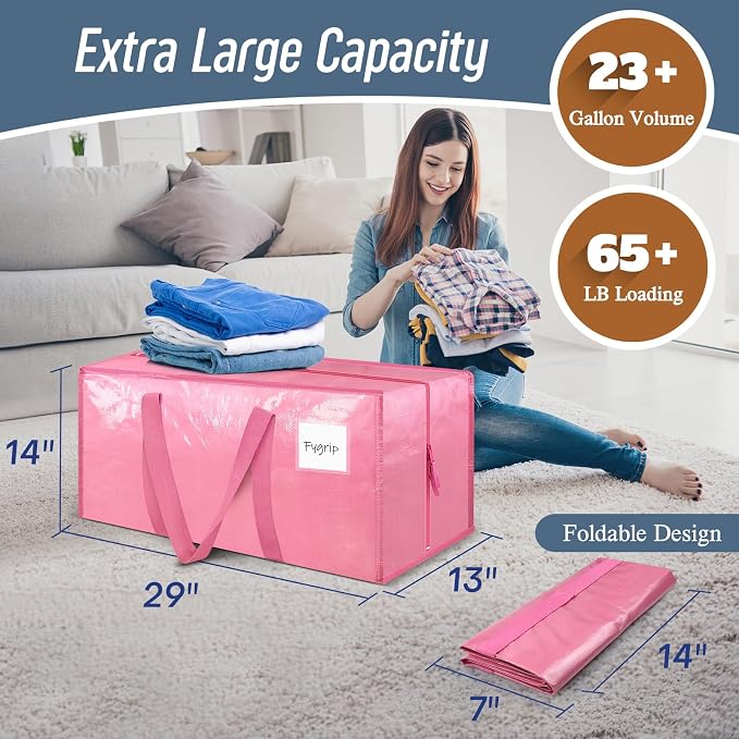 12 Pack Extra Heavy Duty Large Moving Bags - Image 3