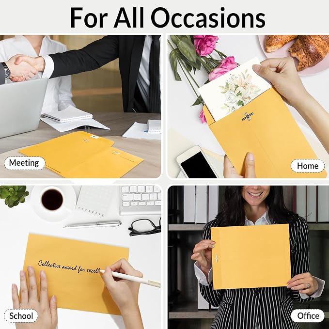 SUNEE Envelops, 28-lb Paper Mailing Envelopes, Storing or Mailing Documents - Image 7