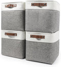 Bagnizer 13x13 Cube Storage Bins, Collapsible Fabric Storage Box, 4 Pack Closet by Bagnizer